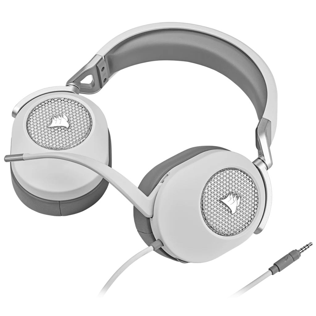 HS65 SURROUND Wired Gaming Headset — White - Image 9