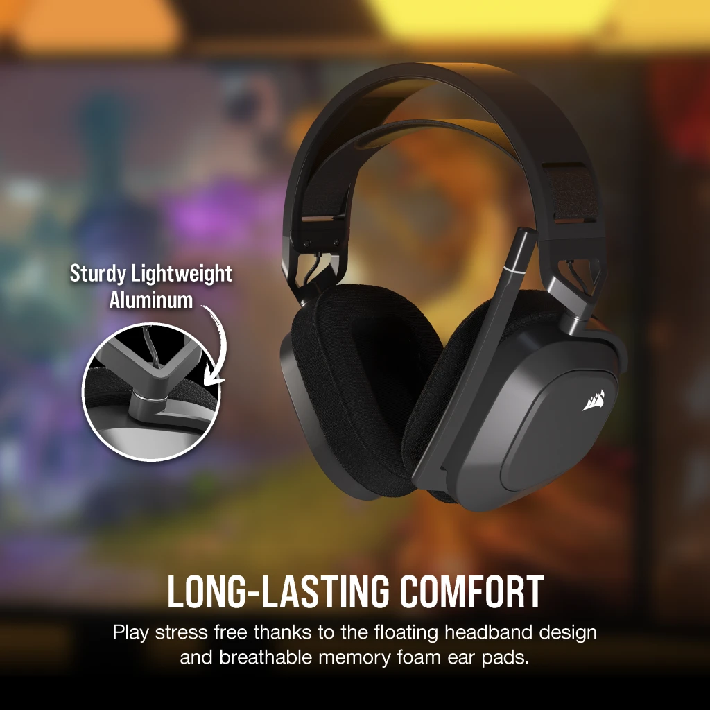HS80 MAX WIRELESS Gaming Headset - Carbon - Image 3