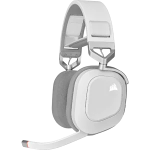HS80 RGB WIRELESS Premium Gaming Headset with Spatial Audio — White