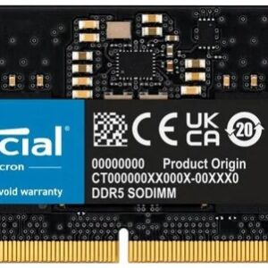 Crucial 5600MHz 8GB DDR5 SODIMM Memory Module