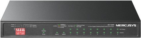 Mercusys 10 Port Gigabit Desktop Switch with 8 Port PoE Plus