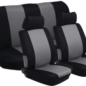 Stingray Nexus 6 Piece Car Seat Cover Set Black and Grey