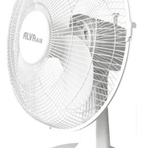 Alva Air 30cm Plastic Desk Fan White Retail Box 1 year