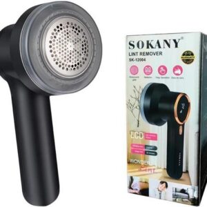 Sokany Black Lint Remover Rechargeable With LCD