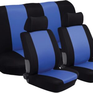 Stingray Nexus 6 Piece Car Seat Cover Set Black and Blue
