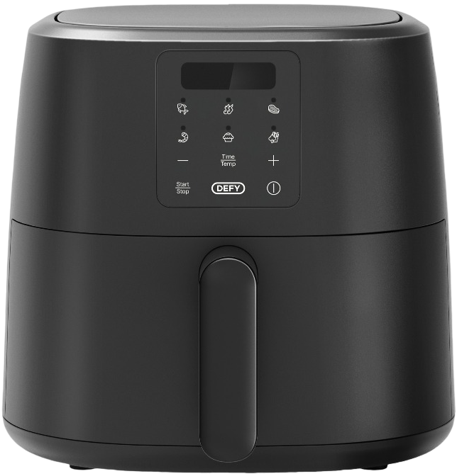 Defy 6 Litres Digital Touch Display Air Fryer Black